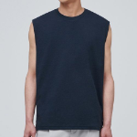 Relaxed Sleeveless Top — Navy