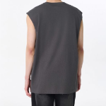 Oversized Sleeveless Top — Dark Grey