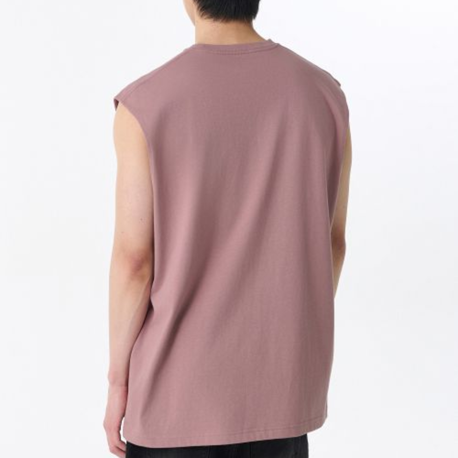 Oversized Sleeveless Top — Smoke Pink