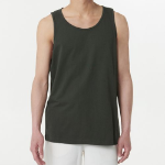 Scoop Neck Sleeveless Top — Khaki