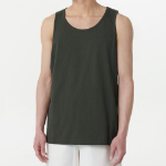 Scoop Neck Sleeveless Top — Khaki