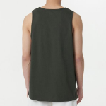 Scoop Neck Sleeveless Top — Khaki