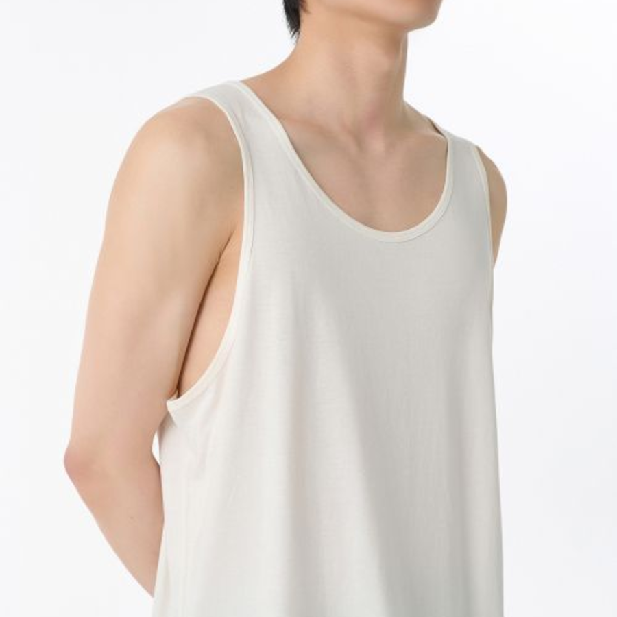 Relaxed CR Tank Top — Cream