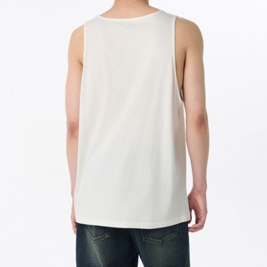 Relaxed CR Tank Top — Cream