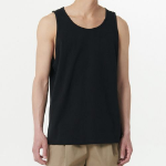 Scoop Neck Sleeveless Top — Black