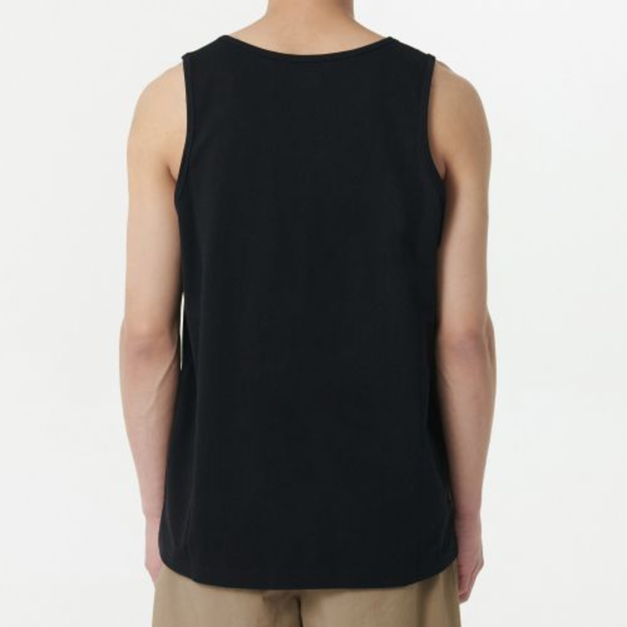 Scoop Neck Sleeveless Top — Black