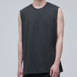 [CoolTandaard] Relaxed Sleeveless Top — Dark Grey