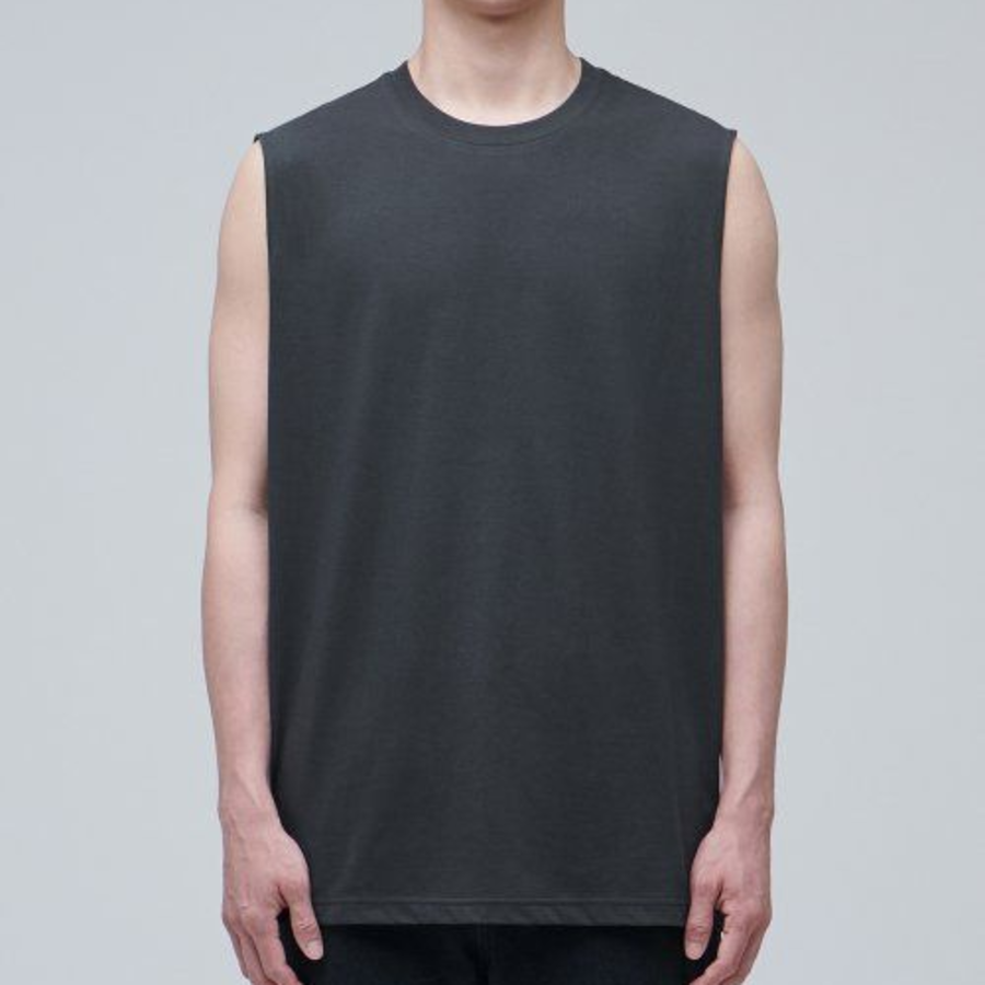 [CoolTandaard] Relaxed Sleeveless Top — Dark Grey
