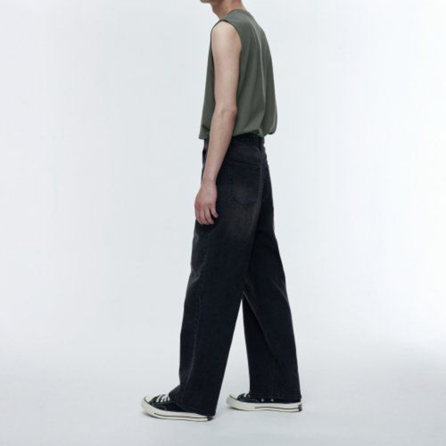 [CoolTandaard] Relaxed Sleeveless Top — Light Khaki