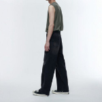 [CoolTandaard] Relaxed Sleeveless Top — Light Khaki