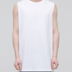 Layered Sleeveless Top — Long Length — White