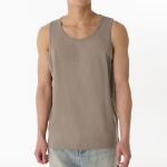 Scoop Neck Sleeveless Top — Taupe
