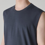 [Cooltandard] Relaxed Sleeveless Top — Iron Gray