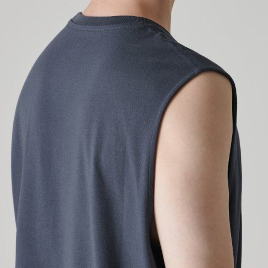 [Cooltandard] Relaxed Sleeveless Top — Iron Gray