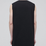 Layered Sleeveless Top — Long Length — Black