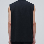 Layered Sleeveless Top — Long Length — Black