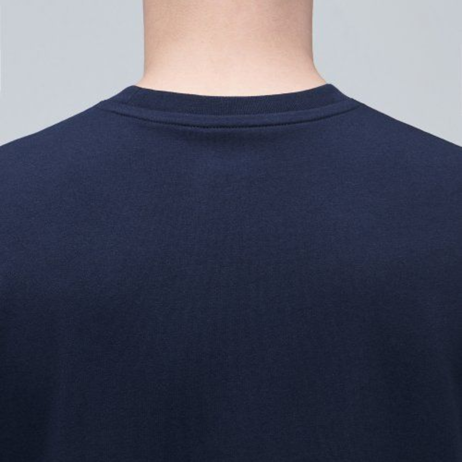 Layered Sleeveless Top — Long Length — Navy