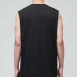 Layered Sleeveless Top — Regular Length — Black