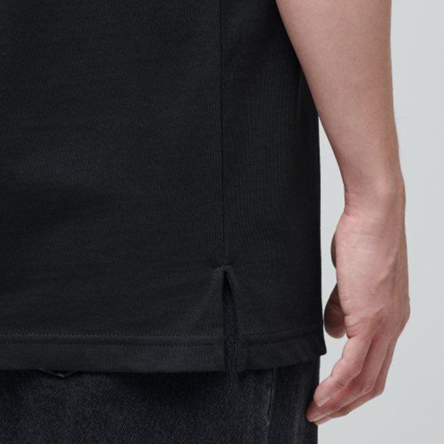 Layered Sleeveless Top — Regular Length — Black