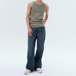 Essential Tank Top — Dusty Khaki