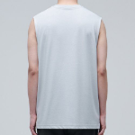 Layered Sleeveless Top — Long Length — Ash Grey