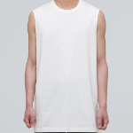 Layered Sleeveless Top — Long Length — Cream