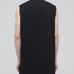 Layered Sleeveless Top — Long Length — Black
