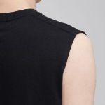 Layered Sleeveless Top — Long Length — Black