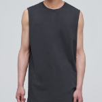 Layered Sleeveless Top — Long Length — Dark Grey