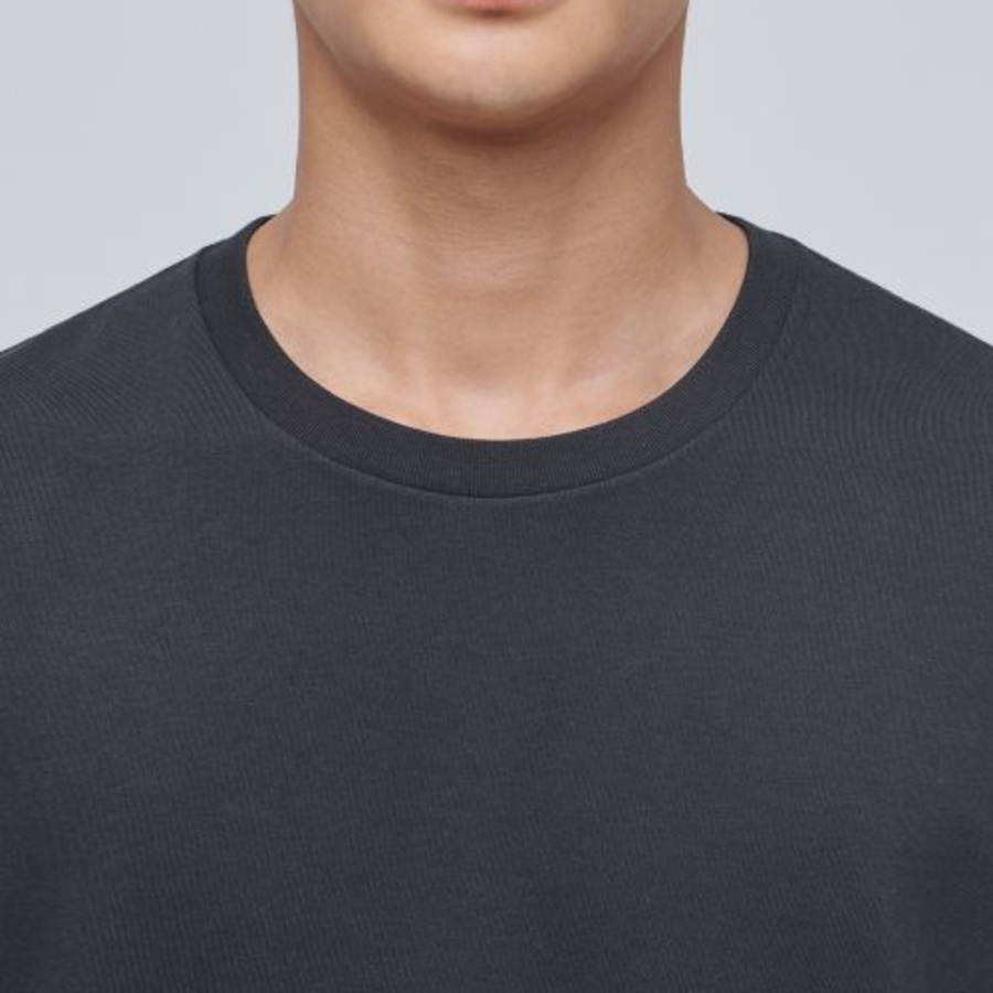 Layered Sleeveless Top — Long Length — Dark Grey