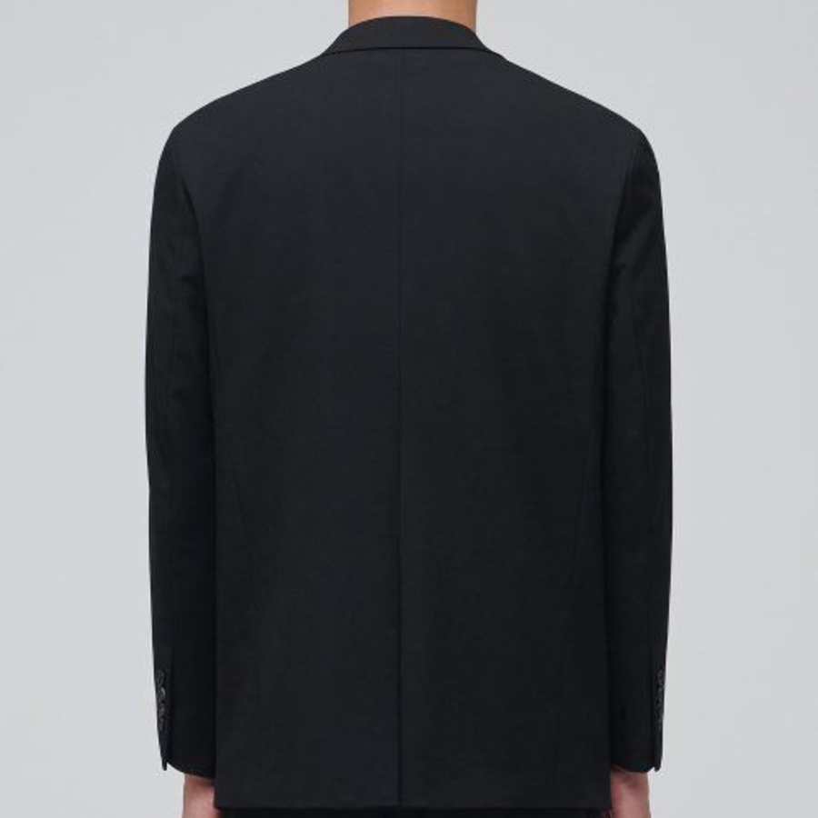 Relaxed Basic Blazer — Black