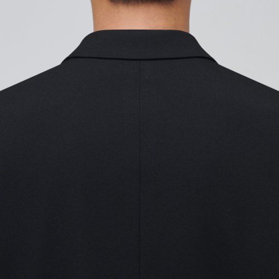 Relaxed Basic Blazer — Black