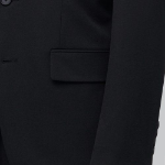 Relaxed Basic Blazer — Black