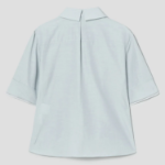 KUHO Cotton Rayon Blend Short Sleeve Shirt Blouse – Light Green