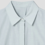 KUHO Cotton Rayon Blend Short Sleeve Shirt Blouse – Light Green