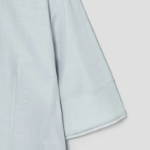 KUHO Cotton Rayon Blend Short Sleeve Shirt Blouse – Light Green