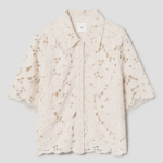 KUHO Lace Collar Neck Blouse – Ivory