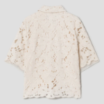 KUHO Lace Collar Neck Blouse – Ivory