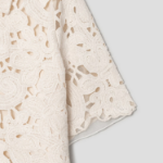 KUHO Lace Collar Neck Blouse – Ivory