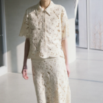 KUHO Lace Collar Neck Blouse – Ivory