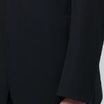 Collarless Blazer — Black