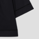 Theory Women City Poplin Boxy Lapel Shirt - Black