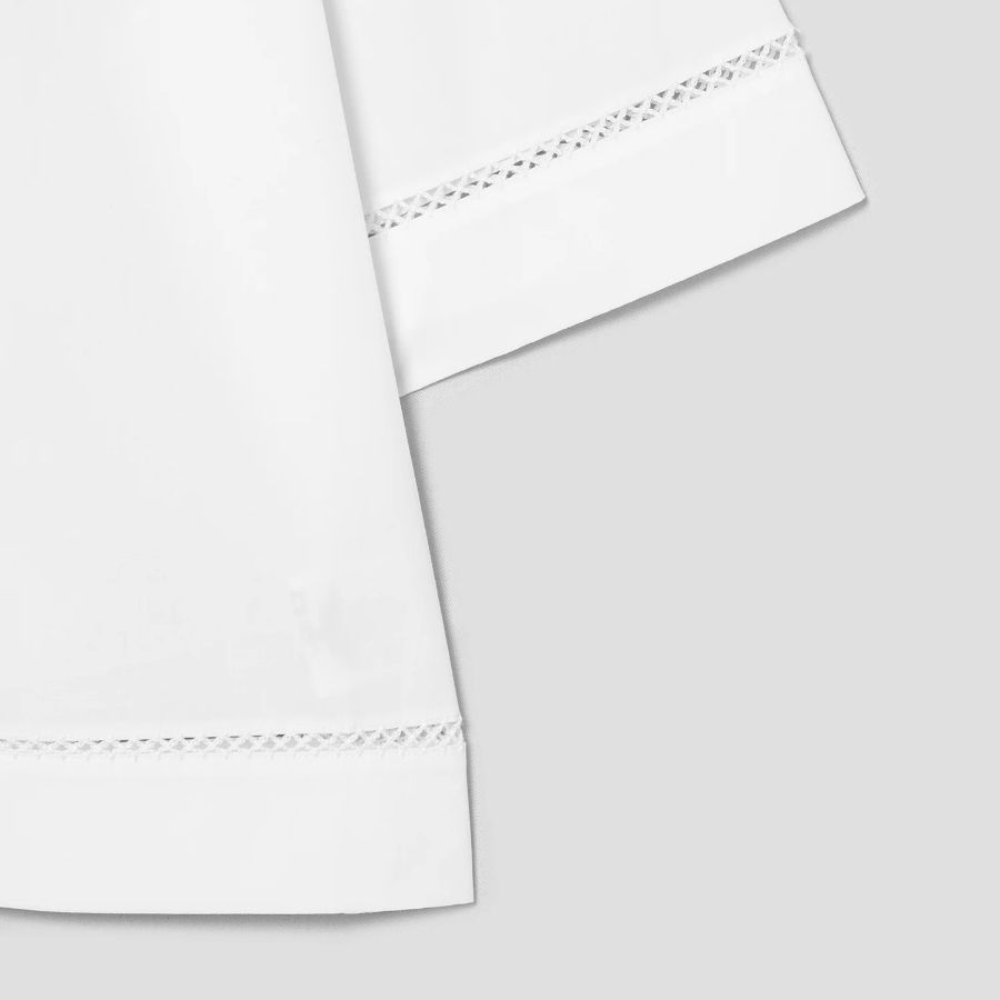 Theory Women City Poplin Boxy Lapel Shirt - White