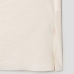 KUHO High-Neck Short-Sleeve Blouse – Ivory