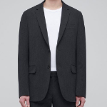 Lightweight Basic Blazer — Charcoal Grey