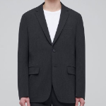 Lightweight Basic Blazer — Charcoal Grey