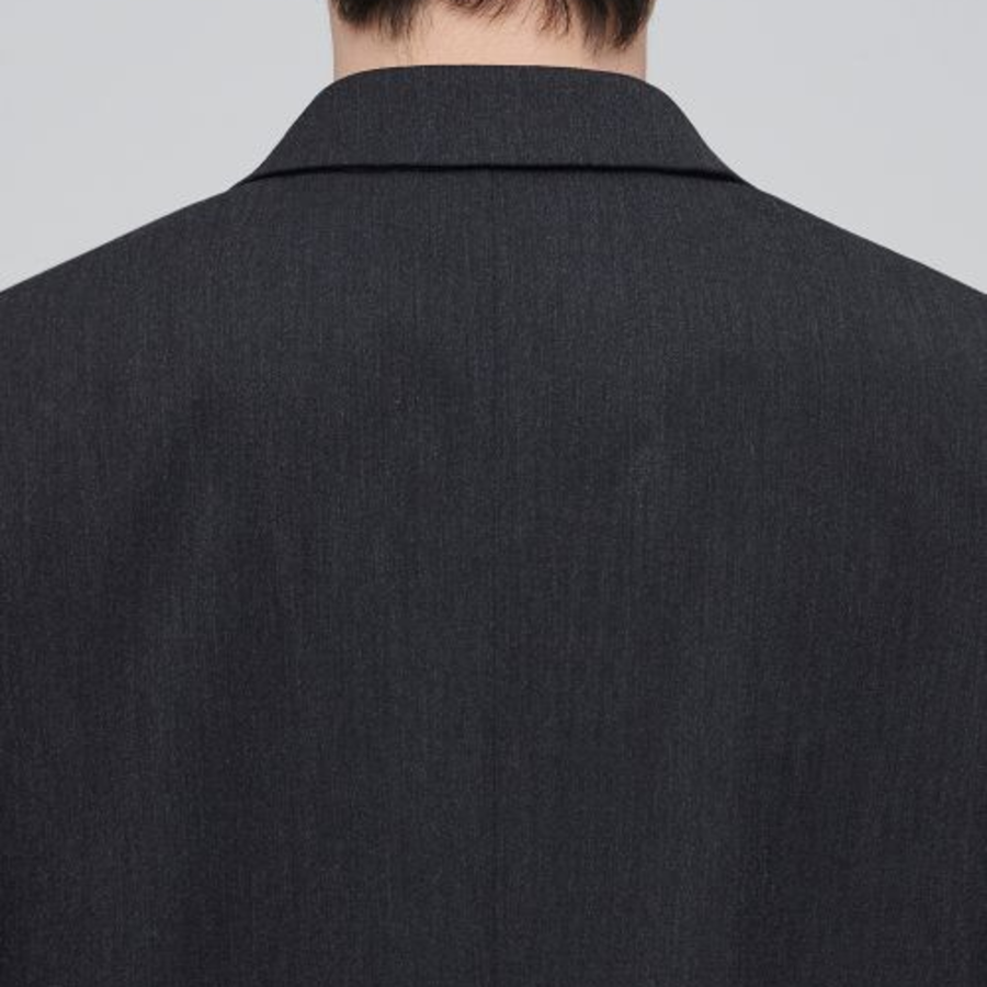 Lightweight Basic Blazer — Charcoal Grey