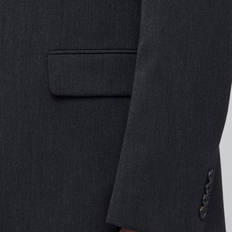 Lightweight Basic Blazer — Charcoal Grey