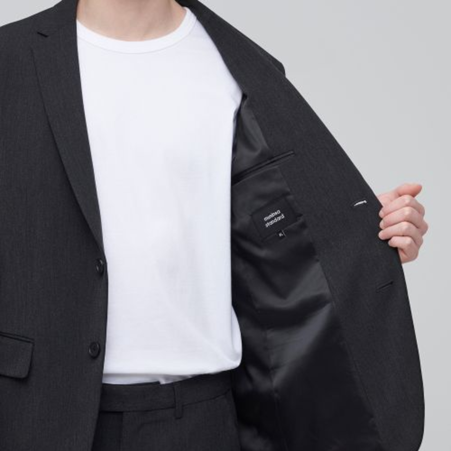 Lightweight Basic Blazer — Charcoal Grey