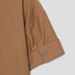 Theory Women Soft Lawn Cuff Pocket Shirt — Bronze